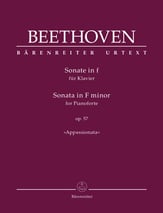 Sonata in F minor for Pianoforte, Op. 57 piano sheet music cover